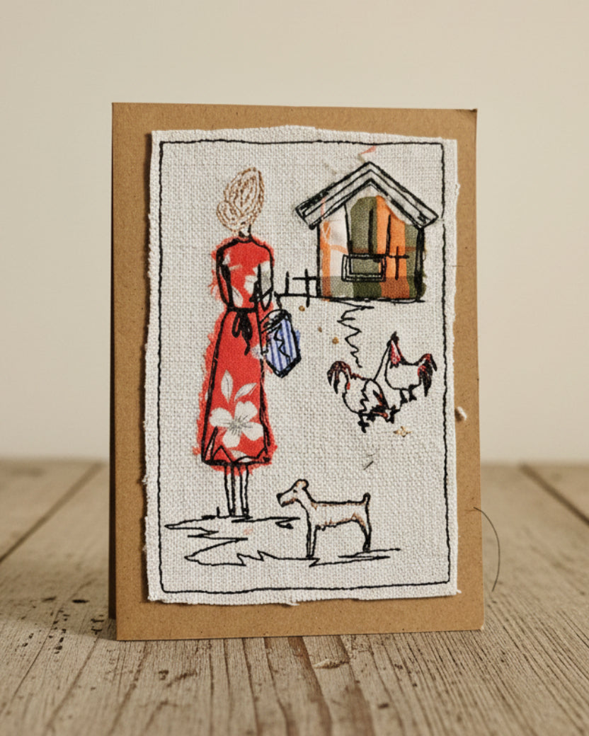 Carte artisanale Côté Couture Broderie