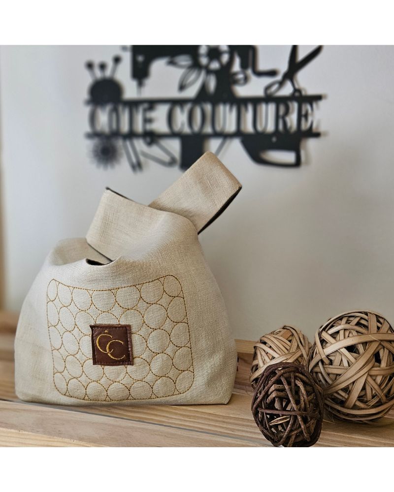 Sac japonais nœud Côté Couture Broderie