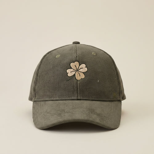 Casquette en velours trèfle Côté Couture Broderie