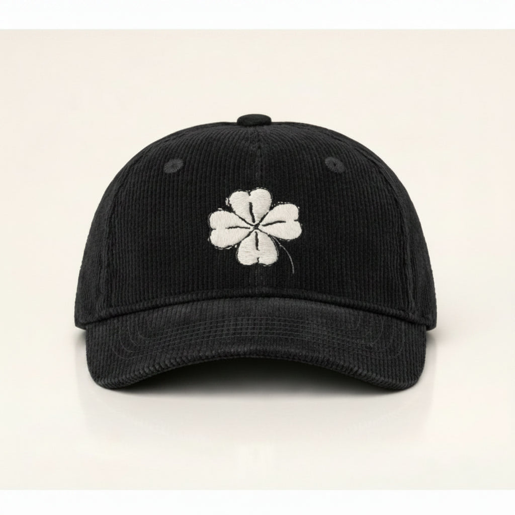 Casquette en velours trèfle Côté Couture Broderie