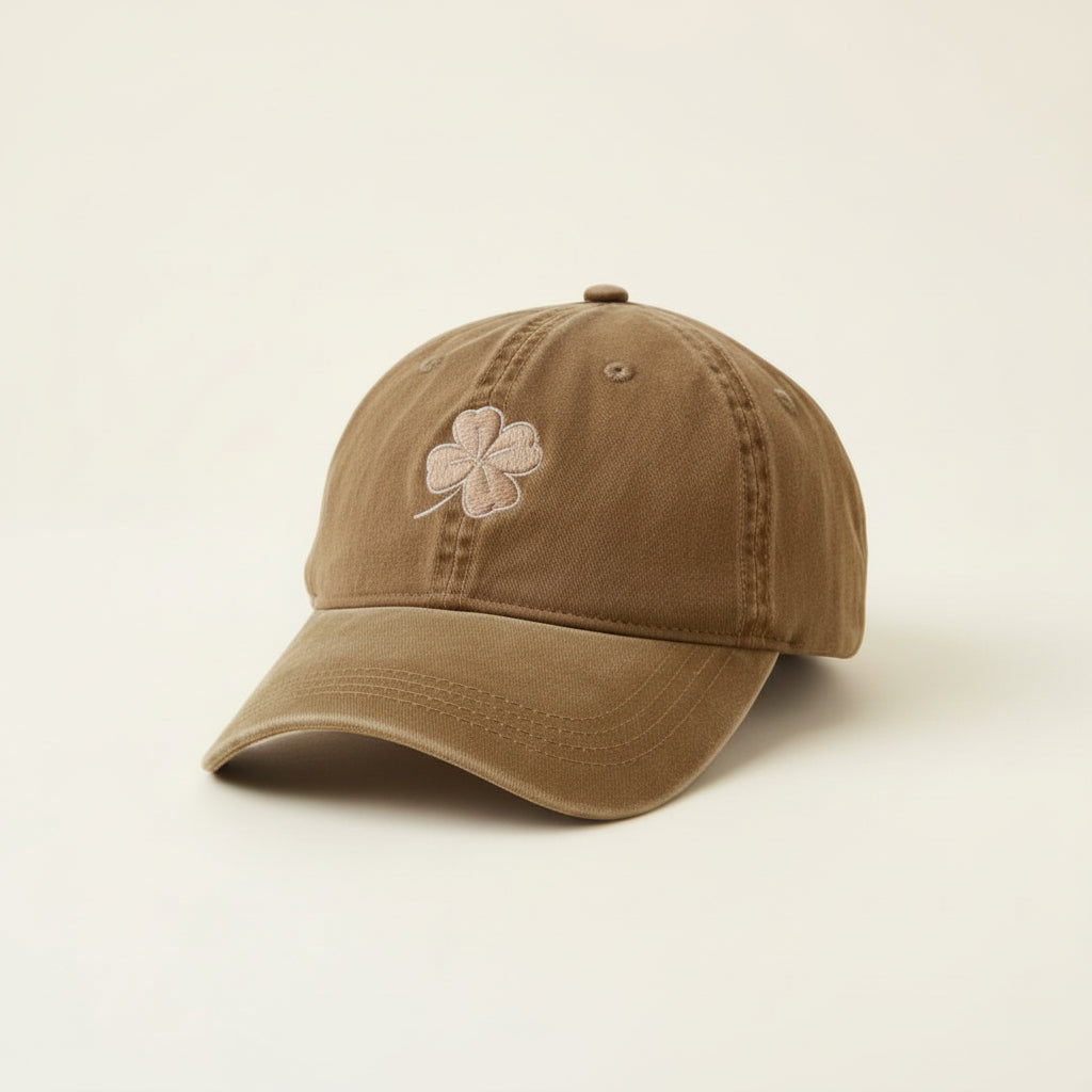 Casquette délavée trèfle Côté Couture Broderie