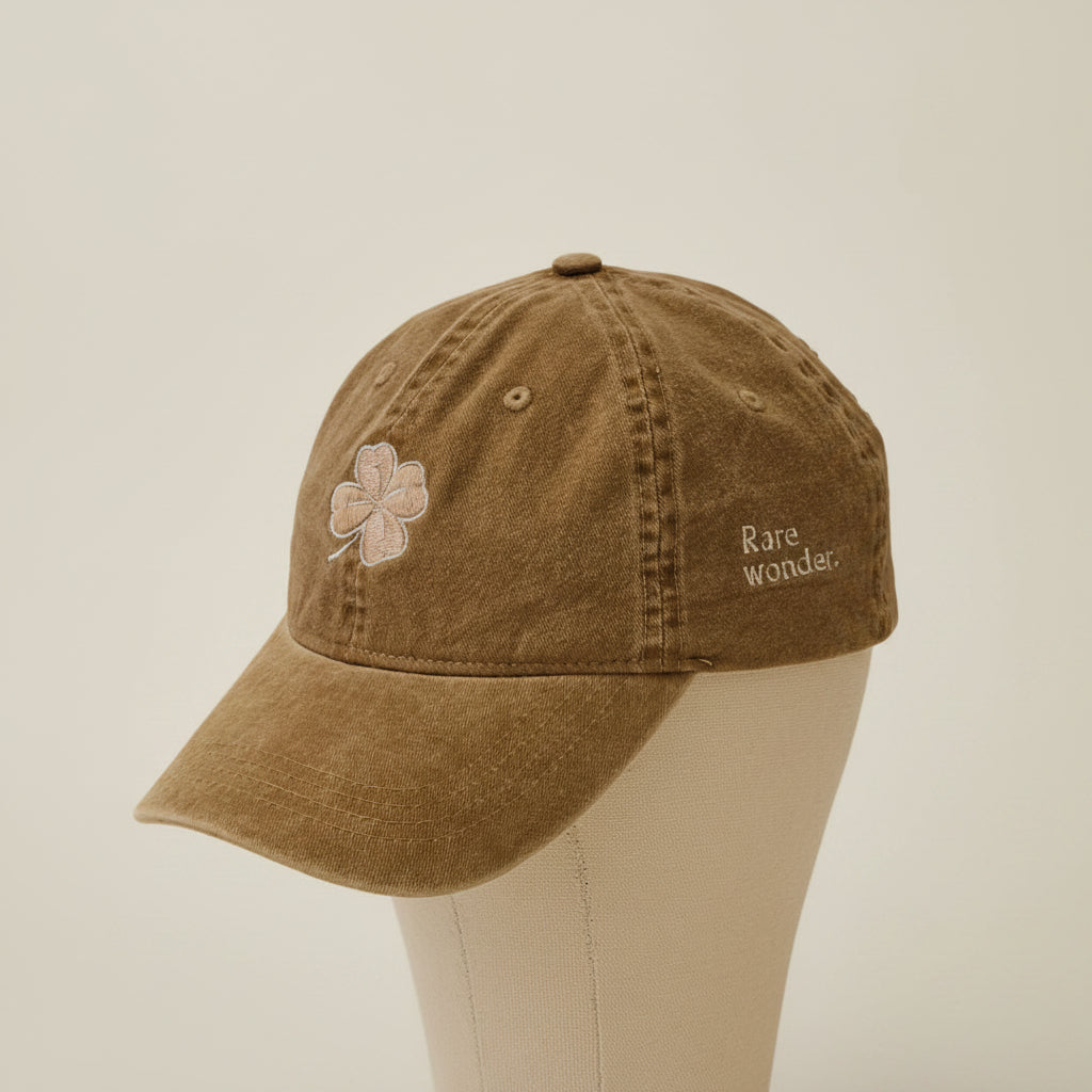 Casquette délavée trèfle Côté Couture Broderie