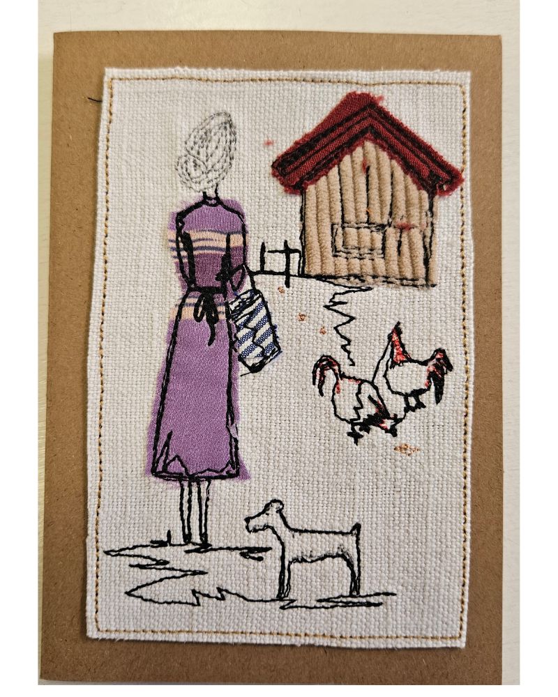 Carte artisanale Côté Couture Broderie