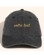Casquette délavée personnalisée Côté Couture Broderie