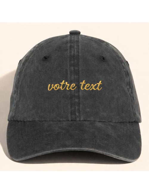 Casquette délavée personnalisée Côté Couture Broderie