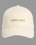 Casquette en velours personnalisée Côté Couture Broderie